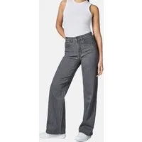 PEAK TIME Weite Jeans Eklipsa Damen Wide Leg Jeans mit Logoprägung