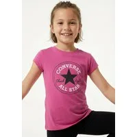 Converse T-Shirt CNVG TIMELS CHUCK PATCH TEE für Kinder, mit Rundhalsausschnitt, aus Baumwolle und Polyester