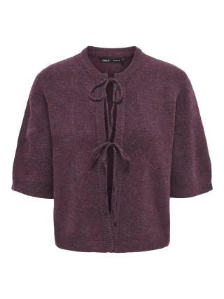 ONLY - ONLSIMONI 2/4 BOW CARDIGAN KNT NOOS Mauve Wine - Gr. - M