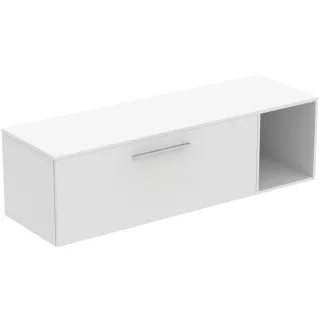 Ideal Standard Möbel-Set 160cm i.life B 1 Auszug 1 off.Fach Gr.Chrom Weiß matt, T5838DU T5838DU