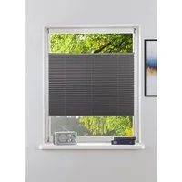 OTTO home Plissee LAHOLM UNI, Lichtschutz, ohne Bohren, verspannt, Klemmfix, Fixmaß, Klemmträger in Unifarben passend zum Plissee -NEUHEIT!