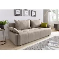 COLLECTION AB Schlafsofa Funtastic, B: 212 cm, Liegel. 145x187 cm, Bettfunktion, Bettkasten, Armteilverstellung & 1 Zierkissen, Federkern
