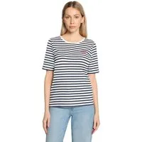 Betty&Co Kurzarmshirt Damen mit Ringel (1-tlg)