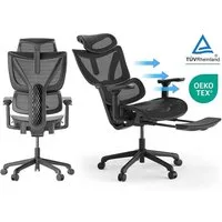 ACGAM Bürostuhl Ergonomischer Bürostuhl & Schreibtischstuhl & Gaming Stuhl, Sitztiefenverstellung, 3D-Armlehnen, 150 kg, TÜV