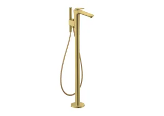 Hansgrohe Wannenmischer Bodenstehend Axor Citterio C Cubic cut polished gold optic , 49441990 49441990