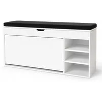 BOXIMO Schuhschrank Schuhschrank mit Sitzfläche und ausziehbaren Regalen GRADIA (Schuhschrank GRADIA mit Sitzbank)
