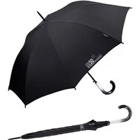 HAPPY RAIN Stockregenschirm UV-Protect UV50 mit Automatik zweifarbiger Griff, schützt vor Sonne und Regen