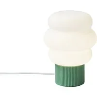 Qazqa Tischleuchte Kumo, ohne Leuchtmittel, Warmweiß, QAZQA Tisch­leuchte, e27, Weiß, Glas, Japandi