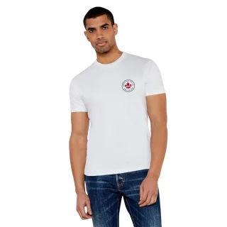 DSquared2 - T-Shirt für Herren/Damen Unisex, Baumwolle, Leger (Weiß)
