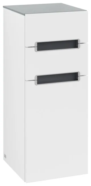 Villeroy & Boch Seitenschrank Subway 2.0 A7121R 354x857x370mm Anschlag li Griff chrom glänzend White A7121RMS