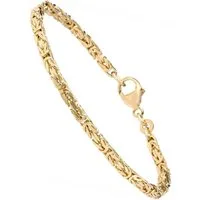 JOBO Armband, Königsarmband 333 Gold massiv 19 cm