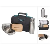 Makita Werkzeugkoffer Lunchpaket mit Makita Isoliertasche + Toolbrothers Fan Edelstahl Brot