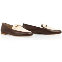Marc Cain Slipper Loafer, Businessschuh mit goldfarbener Zierspange