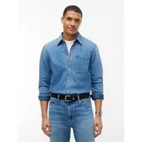 Tommy Jeans Jeanshemd REGULAR SHIRT Regular fit mit Hemdkragen