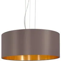 EGLO Hängeleuchte MASERLO, ohne Leuchtmittel, Leuchtmittel wechselbar, Pendelleuchte, Pendellampe, Wohnzimmer, Esszimmer, gemütlich, 110x53cm