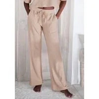 LASCANA Homewearhose -Lounge-/Strickhose mit weitem Bein und seitlichen Taschen, Loungewear