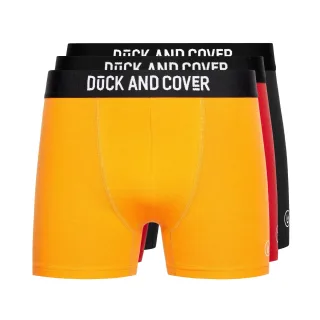 Duck and Cover - "Fiery" Boxershorts für Herren(3er-Pack) (Gelb/Rot/Schwarz)