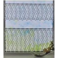 Stickereien Plauen Scheibengardine Rom (1 St), Stangendurchzug, halbtransparent, Voile