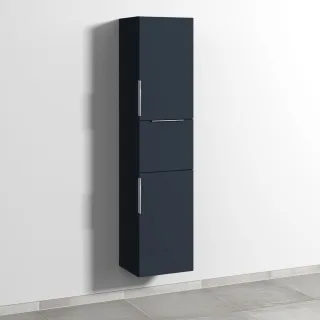 Sanipa 3way Hochschrank mit 2 Türen und 1 Auszug, Marine-Matt UP1051R