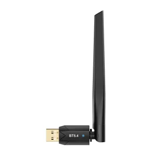 USB bluetooth 5.4Adapter 150M Wireless Dongle Adapter Drivers Free Supports Windows 11/10/8.1/7 for PC Music Audio Rec