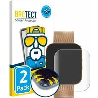BROTECT Displayschutzfolie Fullscreen Schutzfolie für Levowatch TINY, 2 Stück, Displayschutz Folie Fullcover Klar Transparent