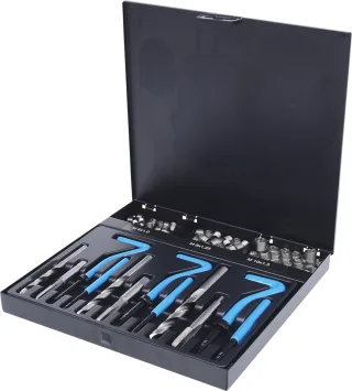 KS Tools Nirostahl Gewinde-Reparatur-Satz M6-M10, 87-tlg - 150.6155