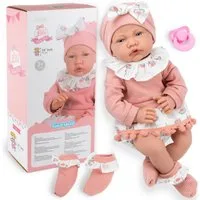 Kinderplay Dolls & Strollers Babypuppe Interaktive Babypuppe 41 cm – spricht & mit Schnuller – realistischer (Set)