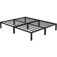 ML-DESIGN Metallbett Bettgestell Bettrahmen Stahlrahmen mit Lattenrost Metallbettrahmen, Doppelbett Paris Doppelbettgestell Gästebett Metall leichte Montage