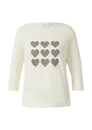 comma - T-Shirt creme - Gr. - 34