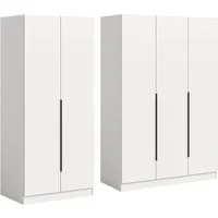 Home affaire Schrank-Set Skarde moderner Kleiderschrank Schlafzimmerschrank, (1-St., wähle deine beste Schrank Kombination), Skarde Kleiderschrank 200 cm, 2 Kleiderstangen und 5 Böden