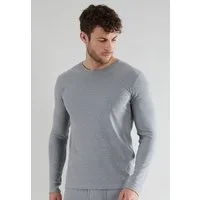 GÖTZBURG Unterziehshirt Thermo Rundhalsausschnitt, langärmelig, eng, Baumwollmix, Langarm