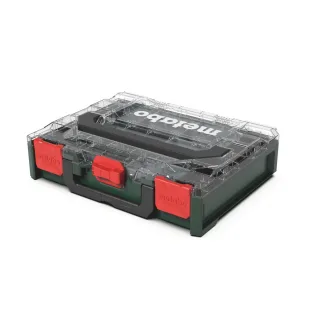Metabo metaBOX 100 S Organizer mit 15 Einsatzboxen und transparentem Kofferdeckel - 626979000