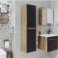 Roomart Badmöbel-Set Badezimmer Hochschrank 115 cm, 4 Fächer in 5 Farben mit Soft-Close, (Roomart, Badezimmermöbel, Hochschrank Badregal, in 5 Farben Badschrank)