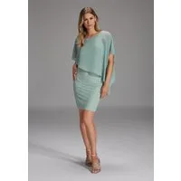 SWING Cocktailkleid - Cocktailkleid mit Überwurf Taillierter Schnitt mit asymmetrisch fallendem Chiffon-Überwurf
