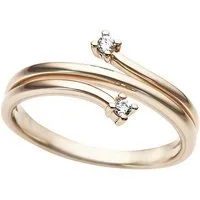 Firetti Diamantring Schmuck Geschenk Gold 333 Damenring Goldring Blütenranke, mit Brillanten