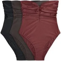 The Set Badeanzug The Set Bandeau-Badeanzüge, 3er-Pack (3-St)
