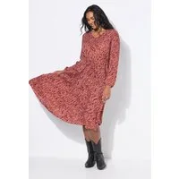 Studio Untold Maxikleid Maxikleid Zebra Bindeband Langarm