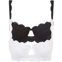 Nina Von C. Set: Schalen-BH 2er Pack Balconnet Dirndl BH Silver Edition (Spar-Set, 2-tlg) Push up Effekt