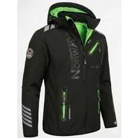 Geographical Norway Softshelljacke Herren Herbst Winter Jacke Softshell Outdoor Übergangsjacke (Packung, 1-St) Mit Kaputze S Bis 7XL