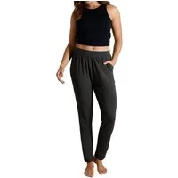 TOM TAILOR Schlafhose TOM TAILOR Damen Lange-Hose grau uni (1-tlg)
