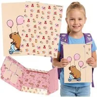 Sarcia.eu Konferenzmappe A4 Schulmappe Capybara Gummiband Mädchen Dokumente Zeichnungen