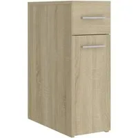 vidaXL Apothekerschrank Apothekerschrank Sonoma-Eiche 20x45,5x60 cm Holzwerkstoff (1-St)