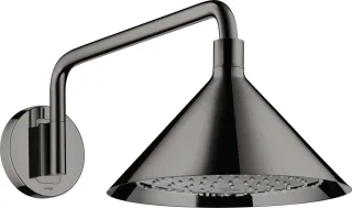 Hansgrohe Kopfbrause Axor Front m.Brausearm Polished Black Chrome 26021330