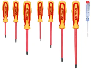 KS Tools ERGOTORQUE VDE Schraubendreher-Satz, PH+Schlitz, 8-tlg - 117.0550
