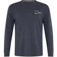 Man's World Plus Rundhalsshirt auch in Grosse Größen bis Gr. 7XL Regular Fit, mit langem Arm, bedruckt, für Casualmode