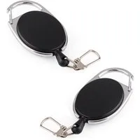 BAYLI Schlüsselanhänger Set 2er Set - Schlüsseljojo mit 60 cm Seil - Ausweisjojo - 6,5 x 3,5 cm