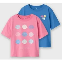 Name It Kurzarmshirt NMFJASSA 2P SS NREG TOP PB (Packung, 2-tlg)