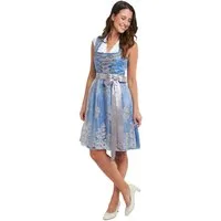 Alpenmärchen Dirndl Dirndl Stella in Blau und Silber - ALM960