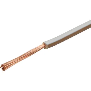 HERTH&BUSS Kabel, FLY, 1x 1,5mm², zweifarbig, 50m weiß - 51275128071