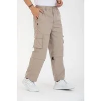 Kendindza Collection Cargohose Herren Zipp Off Cargohose Dehnbund Arbeit Hose Rangerhose Cargo Hose Gummibund elastisch, abnehmbare Beine, 6 Taschen